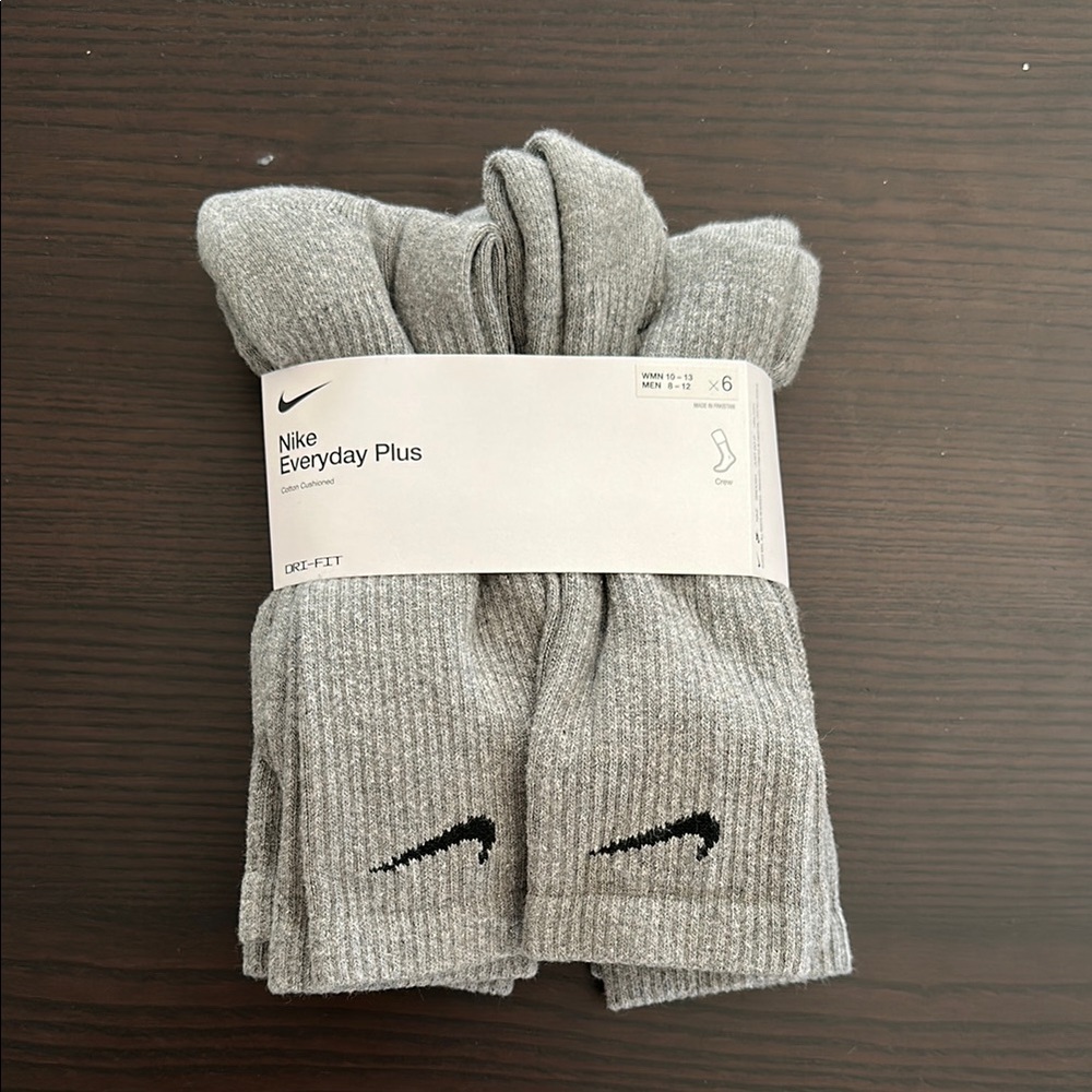 Nike Everyday Plus Gray Socks - NWT